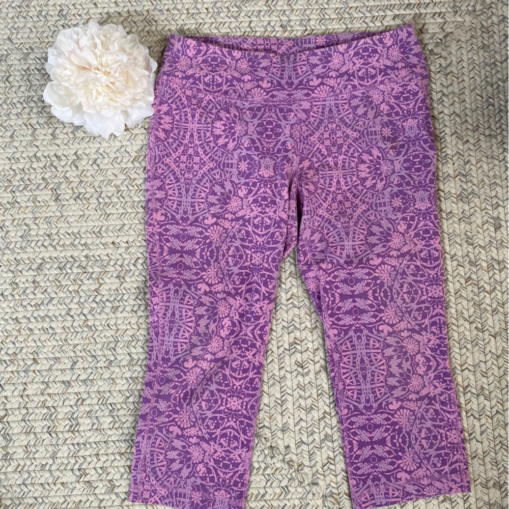 Yoga Pants Pink & Purple Design